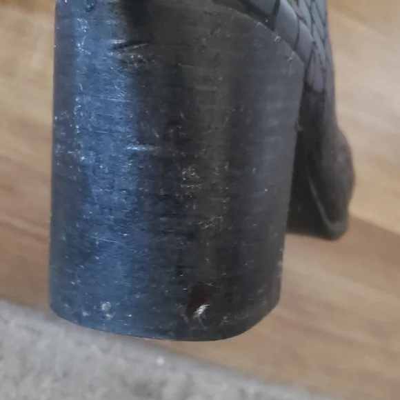 Jeffrey Campbell Black Embossed Leather Ankle Boots Women’s - Picture 5 of 7